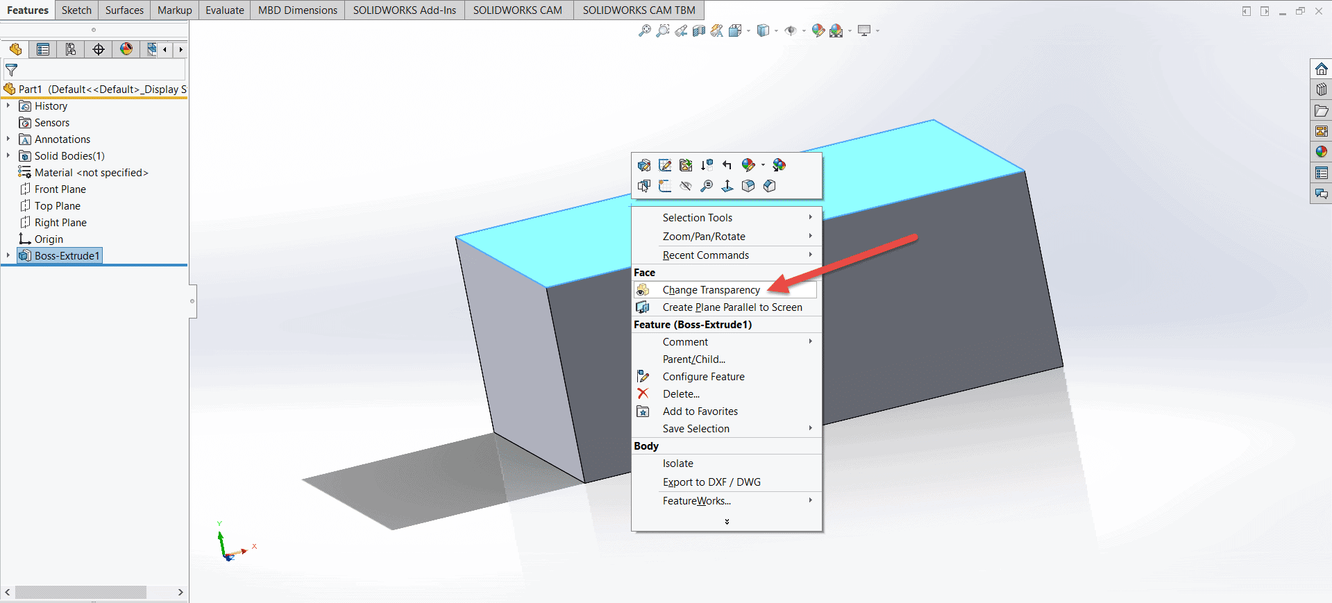 , Being Transparent with SOLIDWORKS