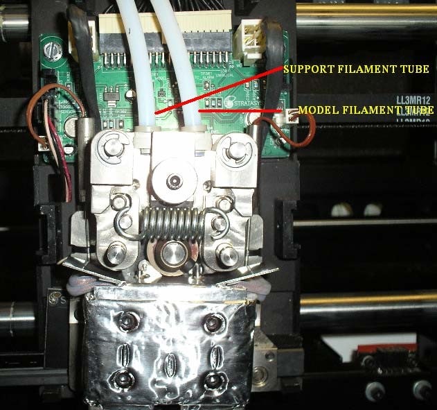 , What to do When Material is Stuck in Head of a Stratasys Dimension 1200 ES