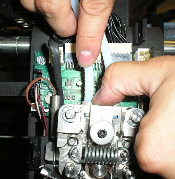 , What to do When Material is Stuck in Head of a Stratasys Dimension 1200 ES