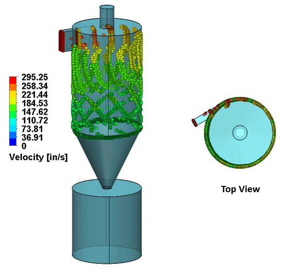 , Particle Separation using SOLIDWORKS Flow Simulation