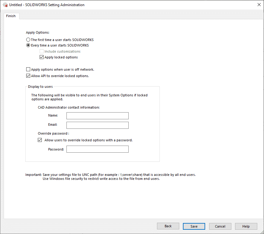 , SOLIDWORKS 2021 What’s New- Configure and Lock Color Settings in Administrative Images