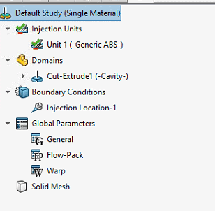 , SOLIDWORKS 2021 What&#8217;s New &#8211; SOLIDWORKS Plastics Redesigned PlasticsManager Tree