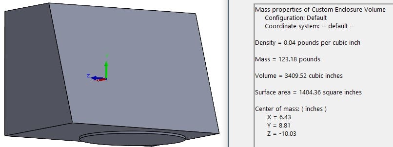 , SOLIDWORKS – Creating Internal Volume – Combine (Subtract)