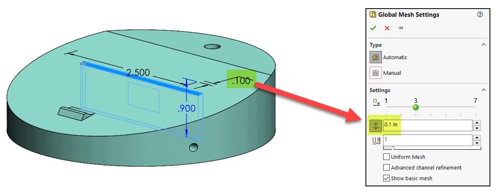 , Flow Simulation Meshing: Global Automatic Settings