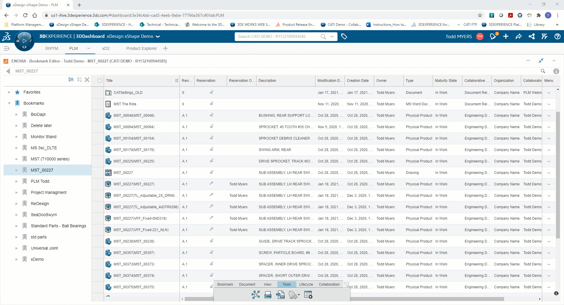 , Accessing and Using Your Data in the Cloud with Bookmarks for 3DEXPERIENCE