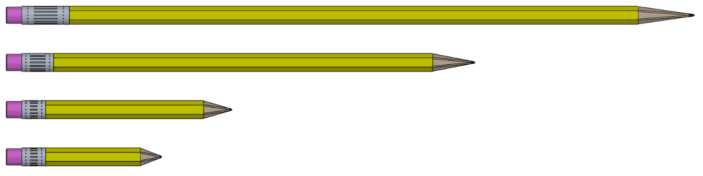 Four configurations of pencils