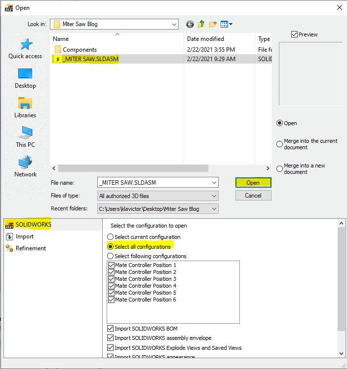 , Using Mate Controller, SolidWorks Configurations, and Composer to Create Easy Animations for Your Technical Publications