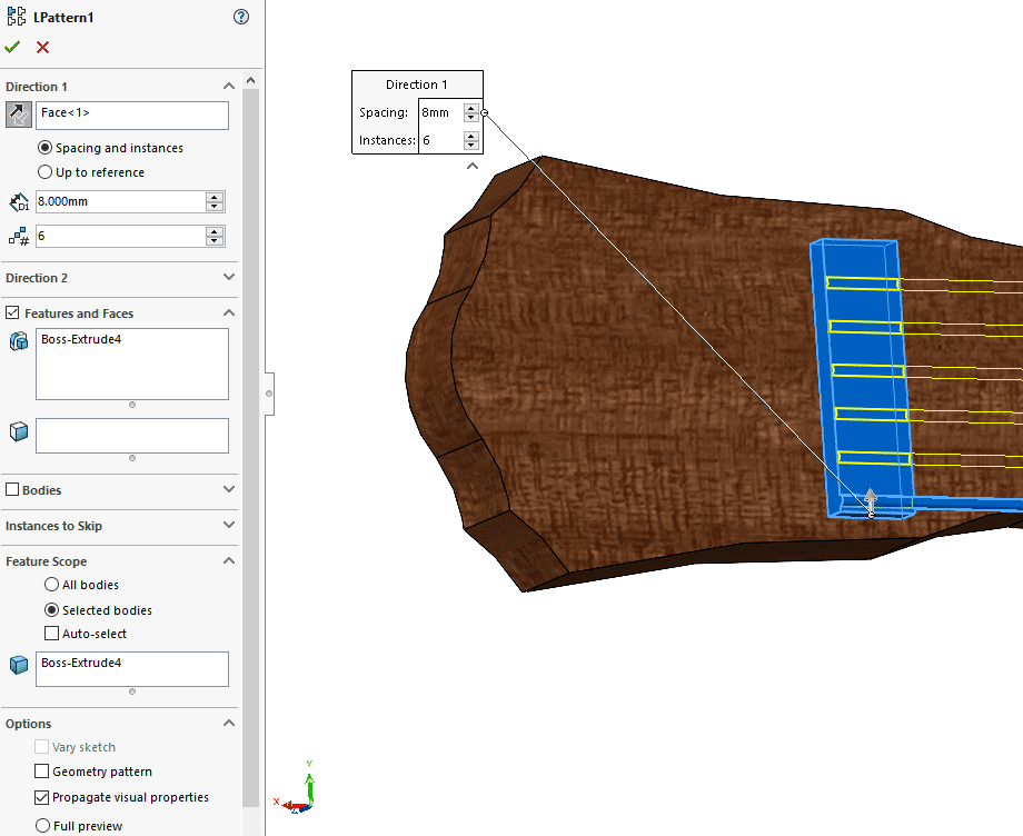 , SOLIDWORKS – Vary Pattern Instances