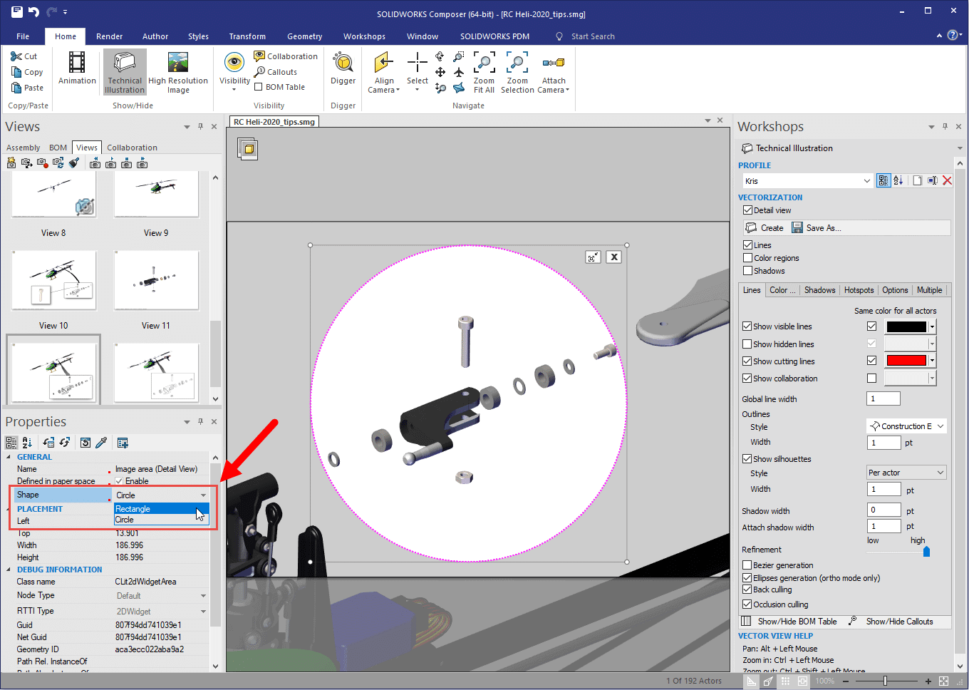 , SOLIDWORKS Composer Detail views, round 2