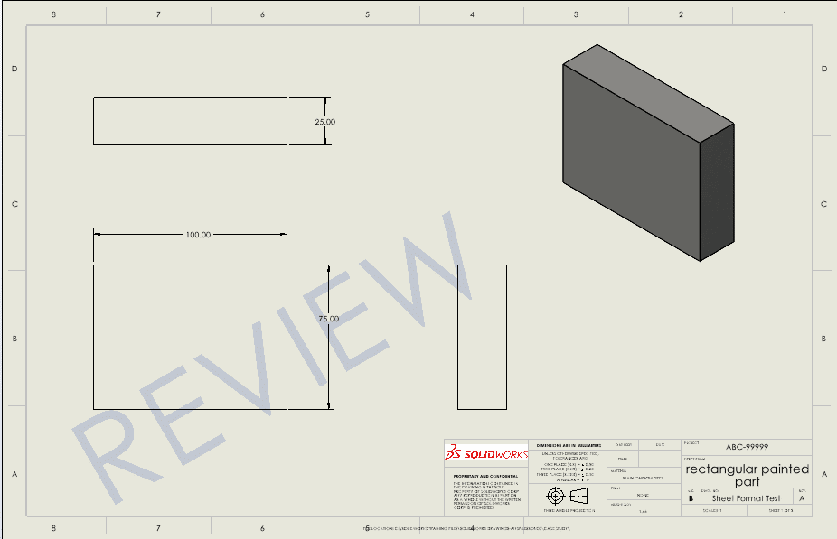 , Methods for Adding a Watermark to SOLIDWORKS Drawings