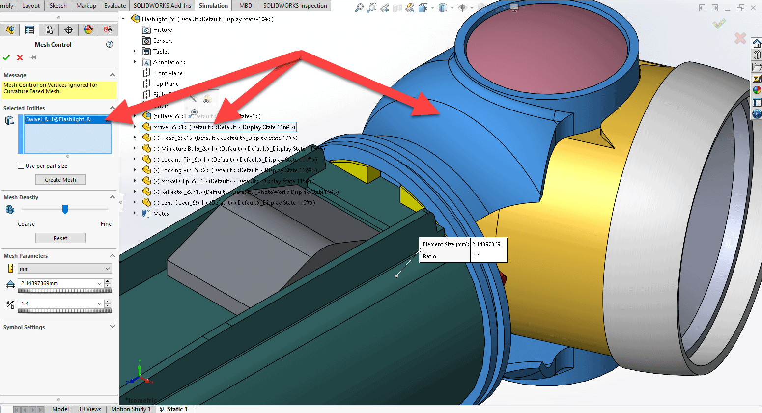 , Mesh Controls in SOLIDWORKS: Not just for Faces and Edges