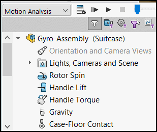 , Gyroscopic Precession in SOLIDWORKS Motion