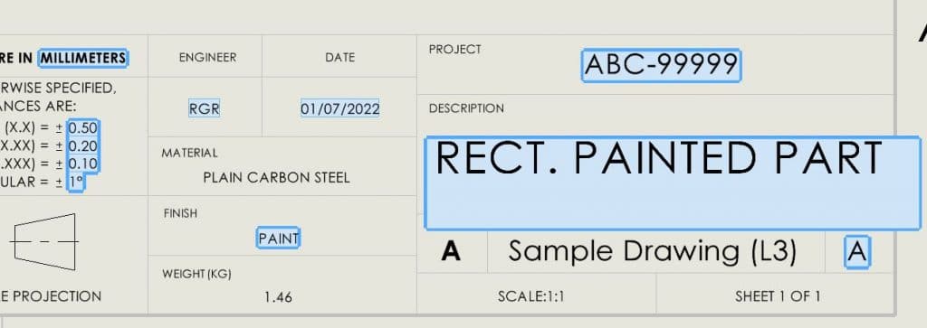 , SOLIDWORKS: What is “Title Block Fields”