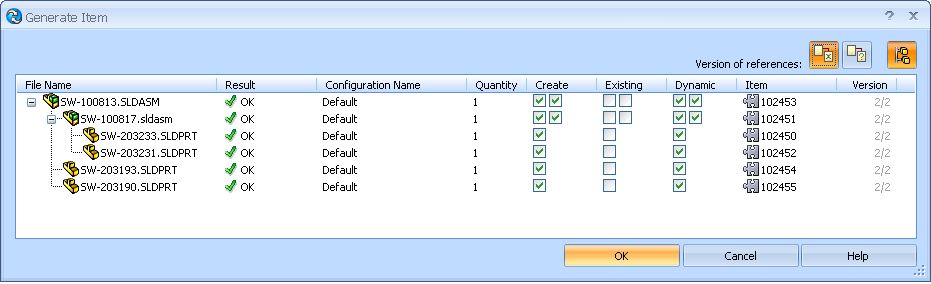 , SolidWorks Enterprise PDM Item Explorer