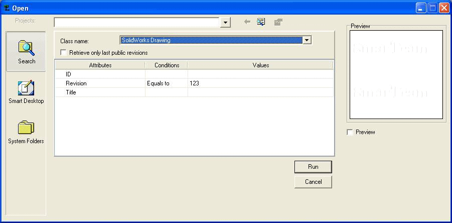 SW File open Dialog