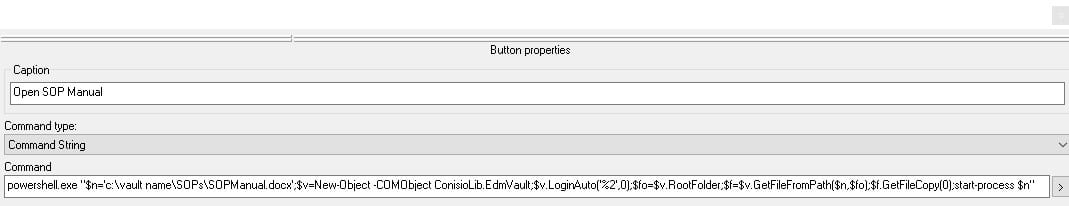 What the properties should look like when you are finished.