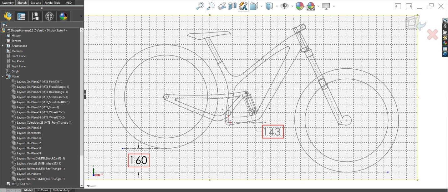 solidworks 2D Sketch Layout Tools, SOLIDWORKS: Analyzing Kinematics With 2D Sketch Layout Tools