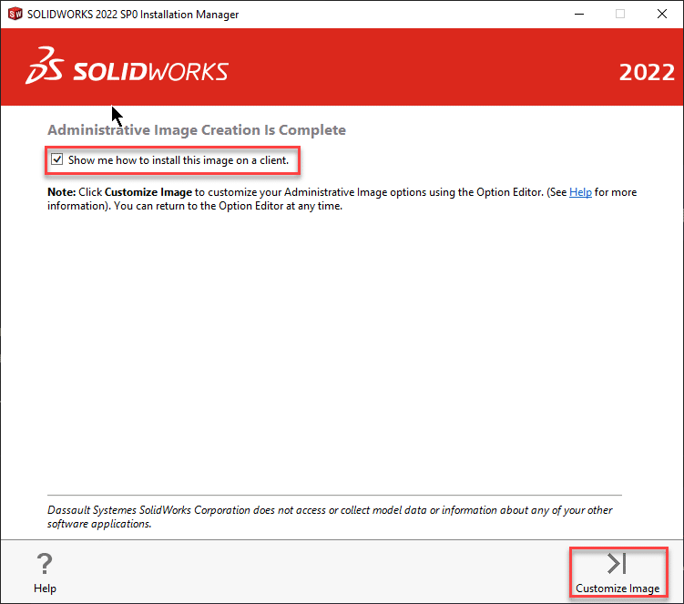 , SOLIDWORKS Admin Image Creation and Deployment