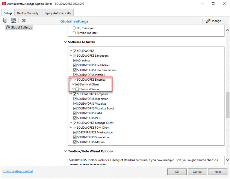 , SOLIDWORKS Admin Image Creation and Deployment