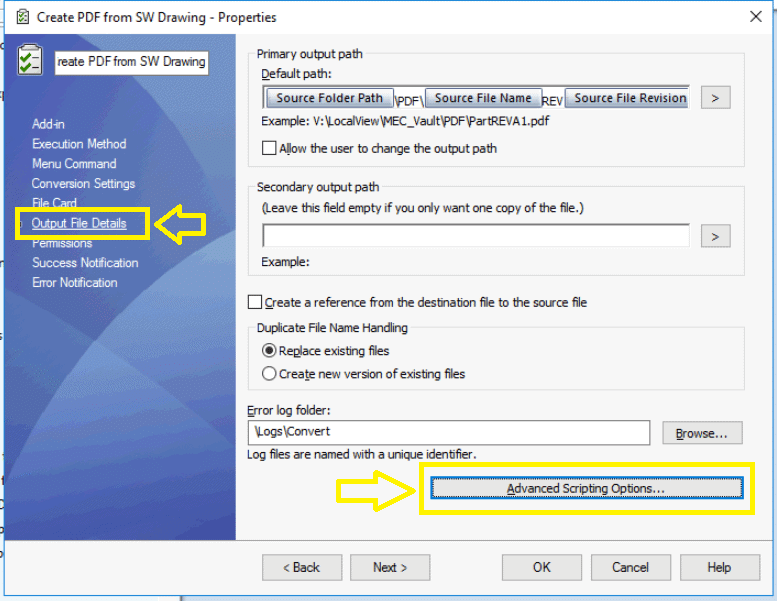 , Saving PDM Convert Task Output to Parallel Folders