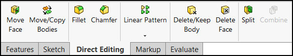 solidworks direct editing tools, SOLIDWORKS Direct Editing Tools