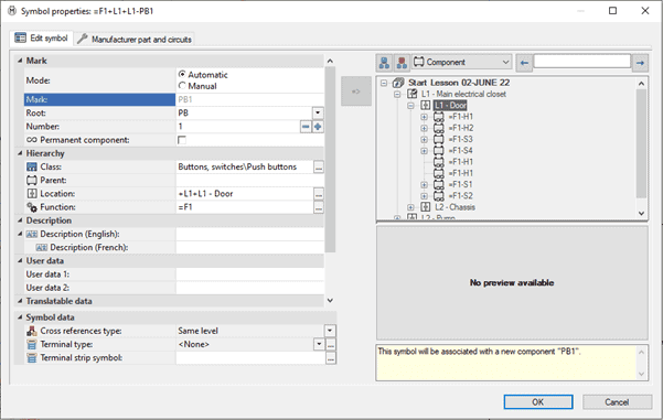 compoenent marks, Component Marks in SOLIDWORKS Electrical