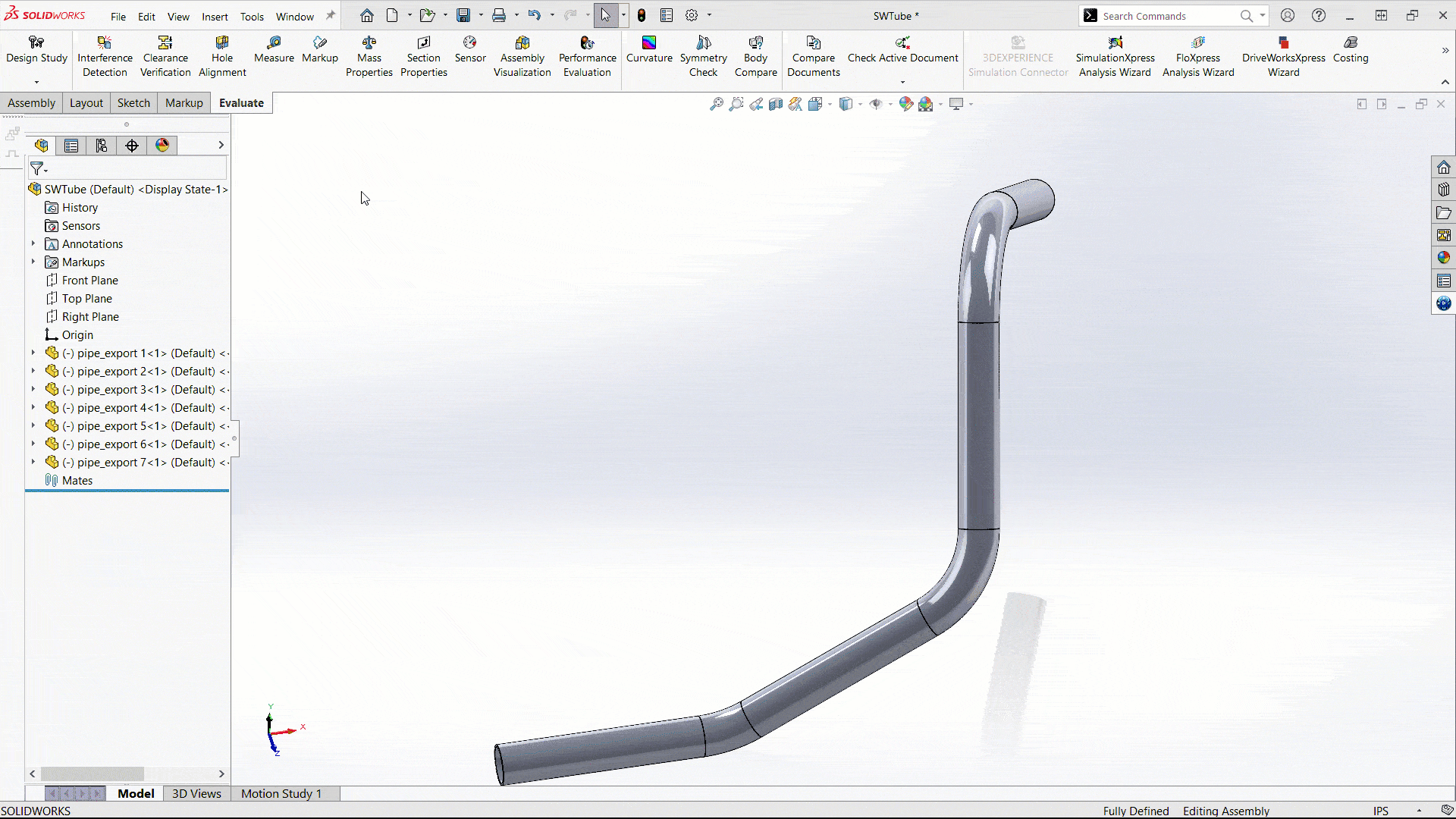 Using the measure tool works fantastic to measure straight pieces of imported geometry