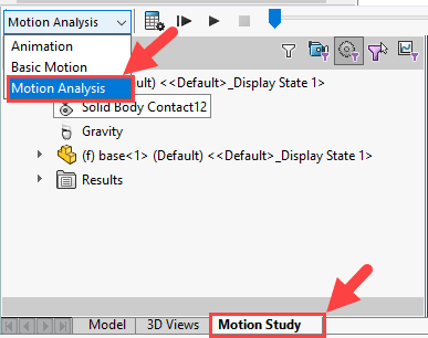 Motion analysis activation 2