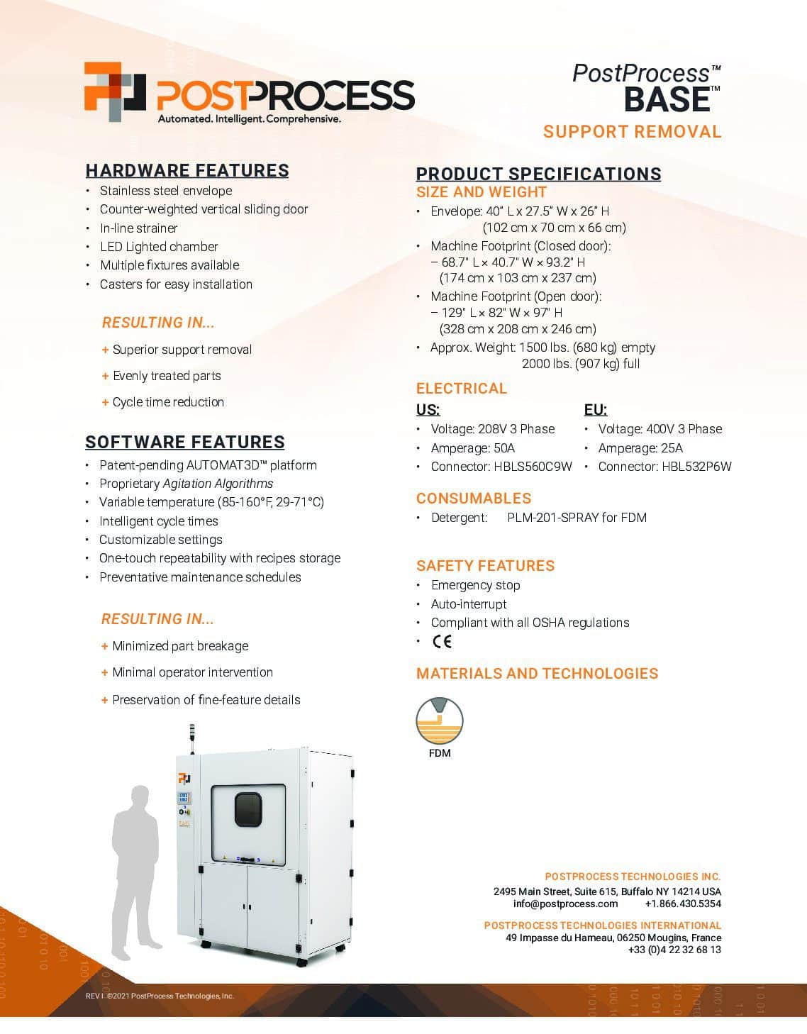 postprocess BASE PostProcess BASE Tech Specs Download